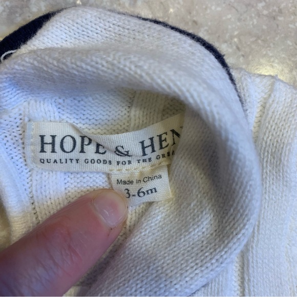 Hope & Henry Baby Girl Nautical Outfit with Pants and 2 Tops 3-6M - Picture 6 of 9